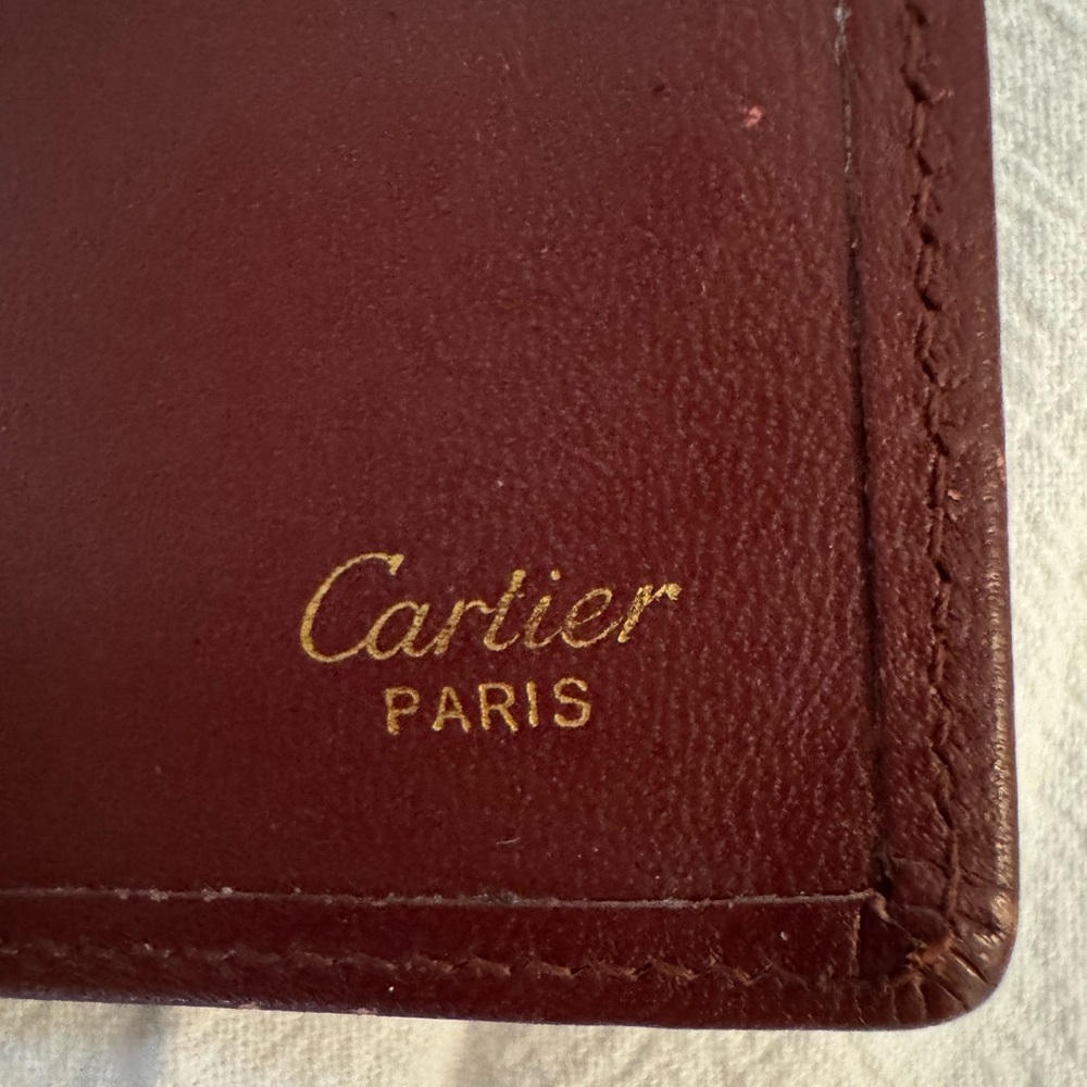 Cartier Burgundy Leather Agenda/Diary